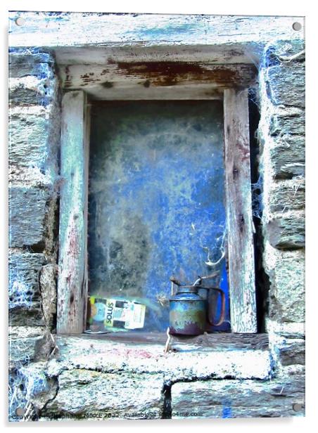 Barn Window in Donegal, Ireland Acrylic by Stephanie Moore