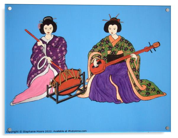 Japanese Serenade Acrylic by Stephanie Moore