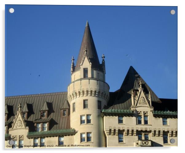 Chateau Laurier Hotel Acrylic by Stephanie Moore