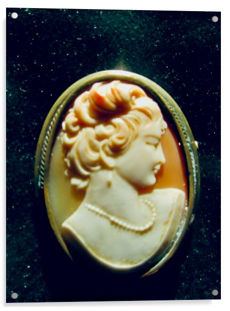 Victorian Cameo Acrylic by Stephanie Moore