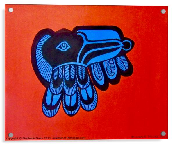 Indigenous Raven Acrylic by Stephanie Moore