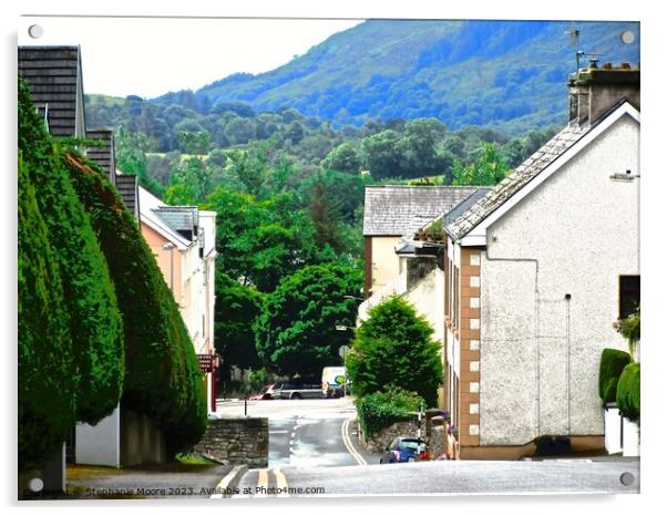 Looking Downhill in Enniskillen Acrylic by Stephanie Moore