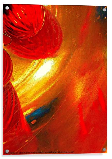 Abstract 668 Acrylic by Stephanie Moore