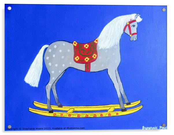 Rocking Horse Acrylic by Stephanie Moore