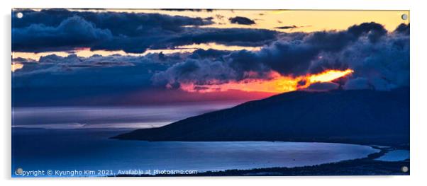 Maui Sunset Acrylic by Kyungho Kim