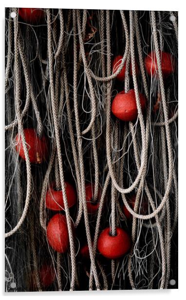 Ropes And Floats Acrylic by Alexandra Lavizzari