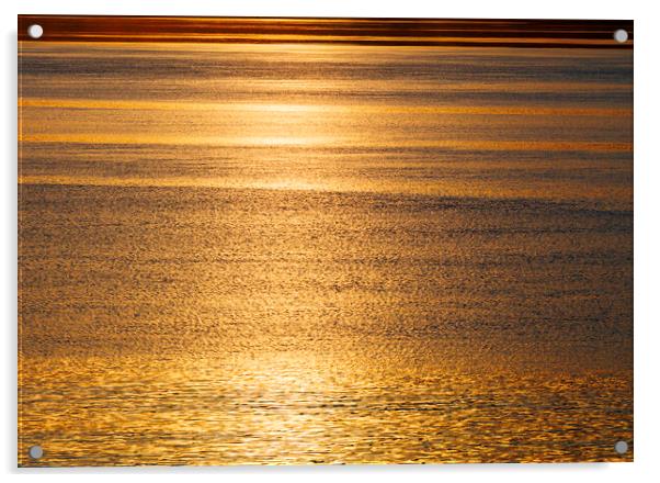 Sunlight on the sea Acrylic by Rory Hailes