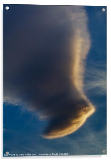 Hammer head cloud formation Acrylic by Rory Hailes