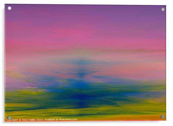 Digital Sunset Acrylic by Rory Hailes