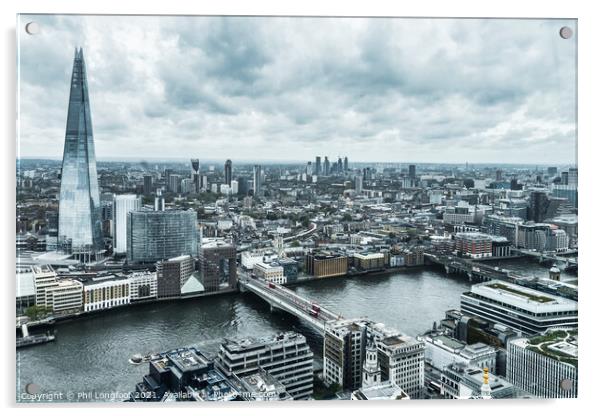 London Bridge district of London Acrylic by Phil Longfoot