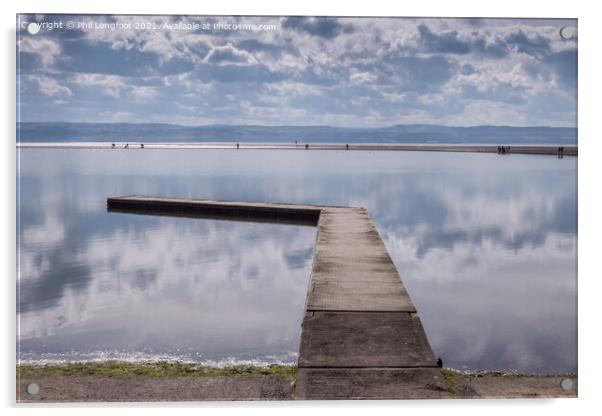 Marina West Kirby Wirral UK Acrylic by Phil Longfoot