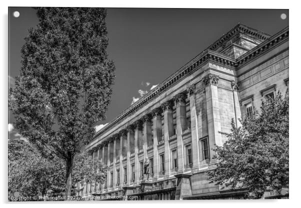 St George's Hall Liverpool  Acrylic by Phil Longfoot