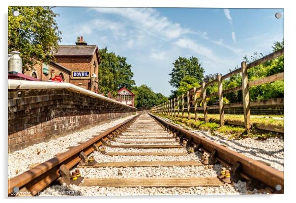 Hadlow Road Railway Station  Acrylic by Phil Longfoot