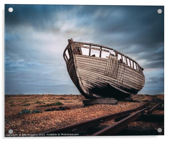 Shipwreck - South East Coast Long exposure Acrylic by Billy McGarry