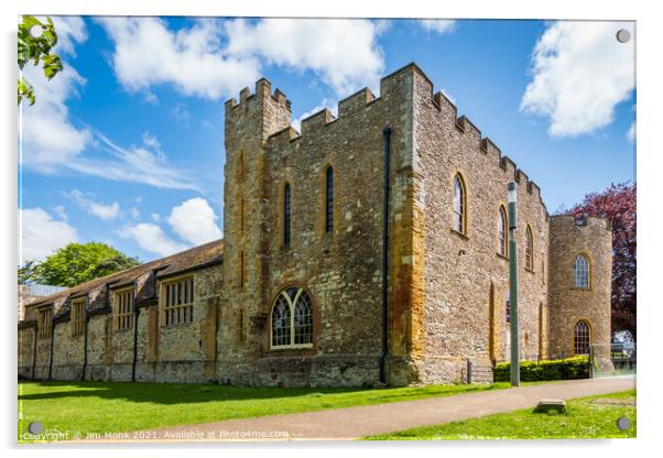  Taunton Castle  Acrylic by Jim Monk