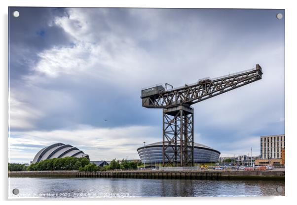 The Finnieston Crane, Glasgow Acrylic by Jim Monk