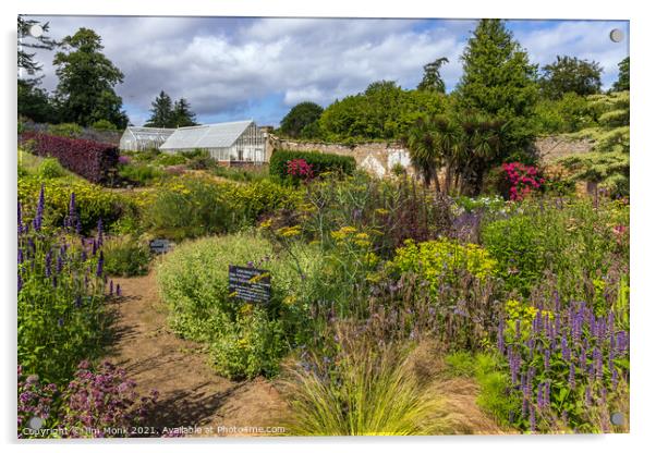 Cambo Gardens, Kingdom Of Fife Acrylic by Jim Monk