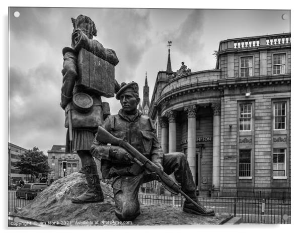 The Gordon Highlanders monument Acrylic by Jim Monk