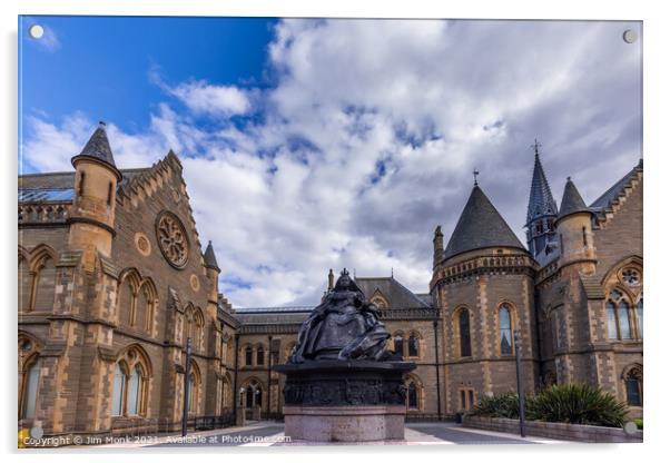 Queen Victoria's Statue, Dundee Acrylic by Jim Monk