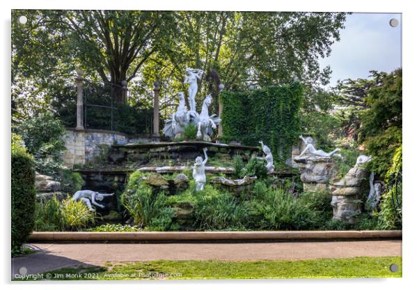 York House Gardens, Twickenham Acrylic by Jim Monk