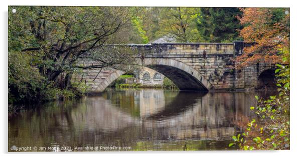 Calver Bridge Acrylic by Jim Monk