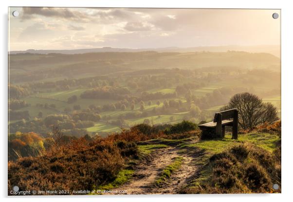 Derwent Valley View, Peak District Acrylic by Jim Monk