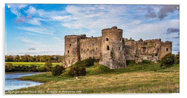Carew Castle, Pembrokeshire Acrylic by Jim Monk