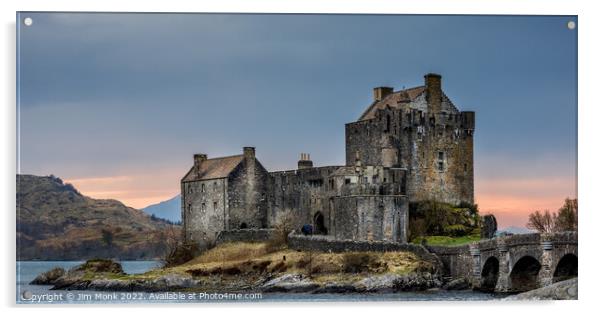 Eilean Donan Castle, Scotland Acrylic by Jim Monk