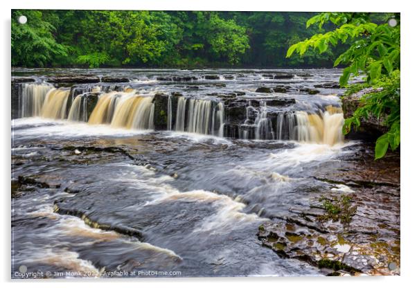 Aysgarth Upper Falls, Yorkshire Dales  Acrylic by Jim Monk