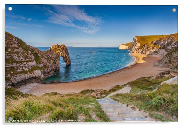 Durdle Door, Dorset Acrylic by Jim Monk