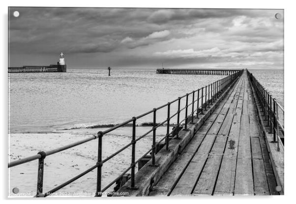 Blyth Pier Acrylic by Jim Monk