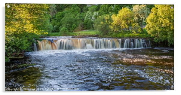 Wain Wath Force, Swaledale Acrylic by Jim Monk