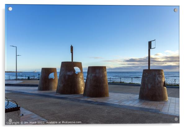Sandcastle sculpture in Whitley Bay Acrylic by Jim Monk
