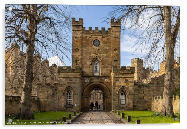 Durham Castle Acrylic by Jim Monk