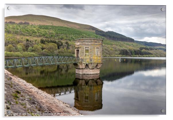 Talybont Reservoir, Brecon Beacons Acrylic by Jim Monk