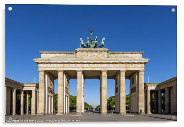 Brandenburg Gate, Berlin Acrylic by Jim Monk