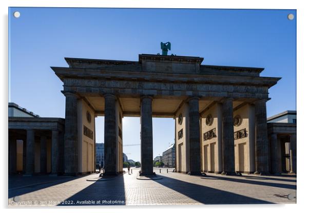 Brandenburg Gate Berlin Acrylic by Jim Monk