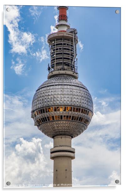 The TV Tower of Berlin Acrylic by Jim Monk