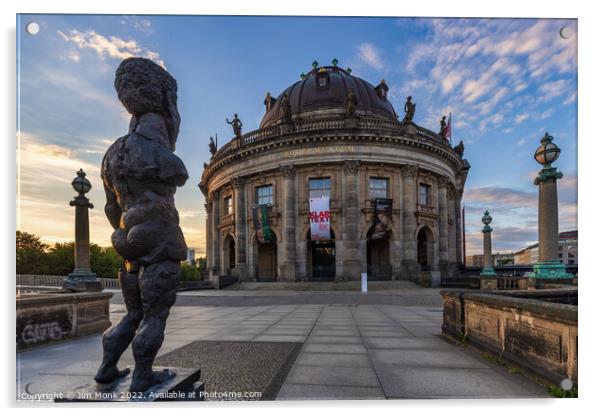 The Bode Museum and Sculpture of Odysseus Acrylic by Jim Monk