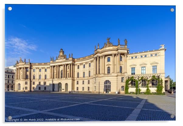 Bebelplatz Acrylic by Jim Monk