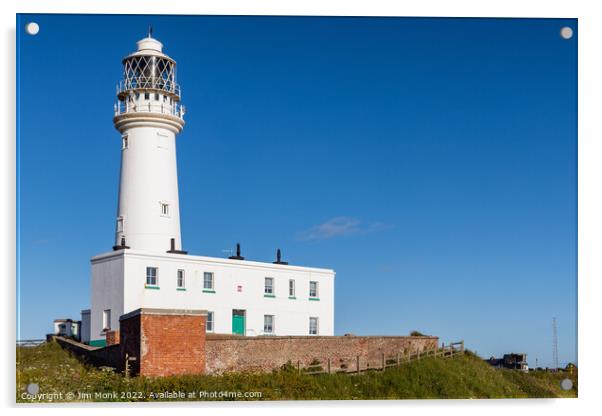 Flamborough Head Lighthouse Acrylic by Jim Monk
