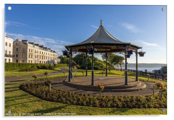 Filey Bandstand Acrylic by Jim Monk