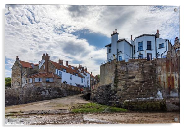 Robin Hood's Bay, Yorkshire Acrylic by Jim Monk