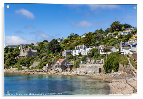 Tavern Beach, St Mawes  Acrylic by Jim Monk