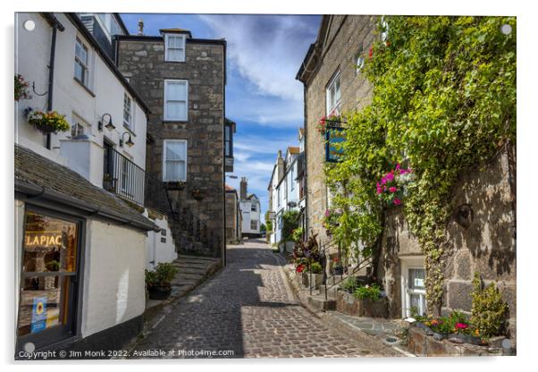 Bunkers Hill, St Ives Acrylic by Jim Monk