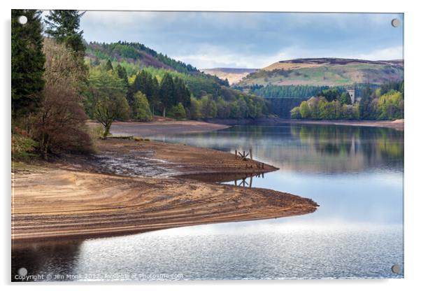 Derwent Reservoir, Derbyshire Acrylic by Jim Monk