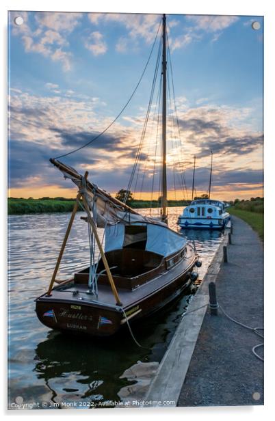 River Bure, Norfolk Broads Acrylic by Jim Monk