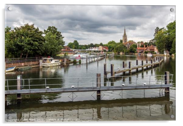  River Thames from Marlow Lock Acrylic by Jim Monk