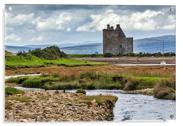 Lochranza Castle, Isle of Arran Acrylic by Jim Monk