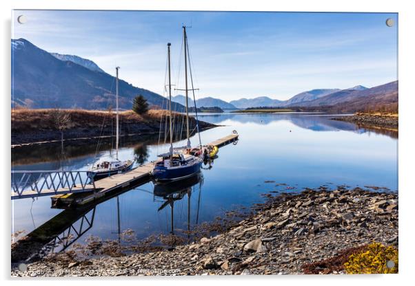 Loch Leven, Ballachulish Acrylic by Jim Monk